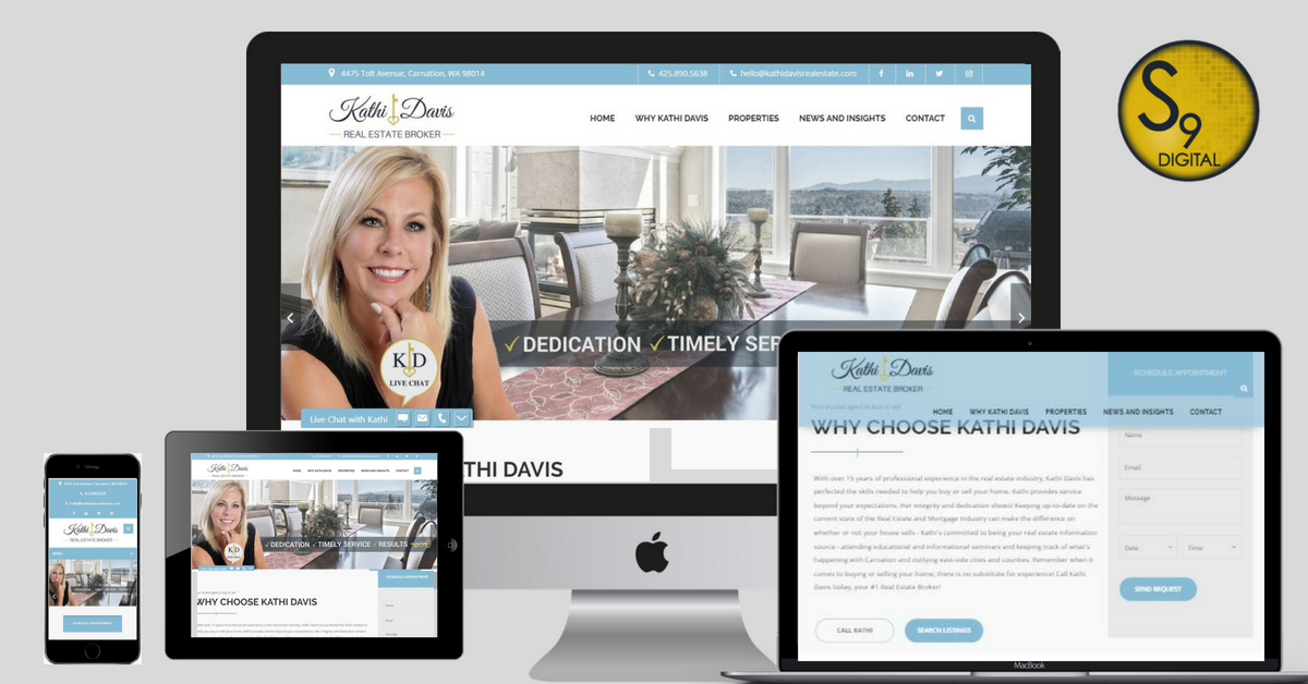Kathi Davis Real Estate Responsive Web Design | S9 Digital